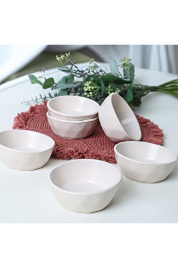 STOREMAX Matte Cream Snack Bowl/Sauce Bowl 12 cm 6 Pieces 950 1088605