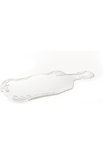 STOREMAX Maris Melamine White Small Serving Tray 29.9X13.9X1.9 cm 1088605