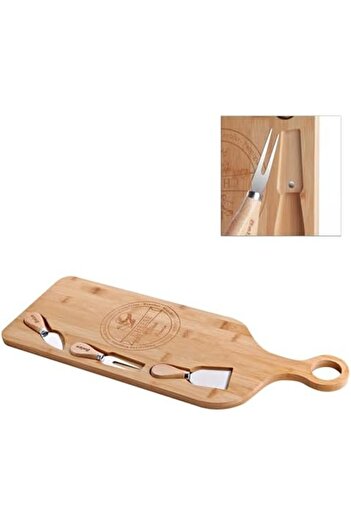 STOREMAX Goldwhirl Giant Size Bamboo Cheese Presentation Plate, Fruit Food Board Presentation Plate 4 Pieces |   And Stylish Bamboo