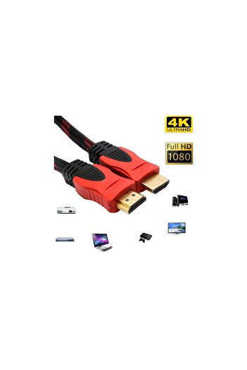 OEM HDMI to HDMI Cable Full HD 1080p, 10m, burgundy/black