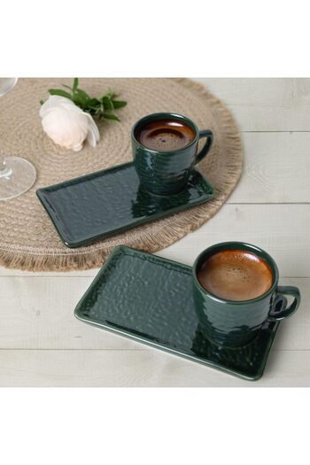 STOREMAX Emerald Coffee Presentation Set 4 Pieces for 2 People 1088605