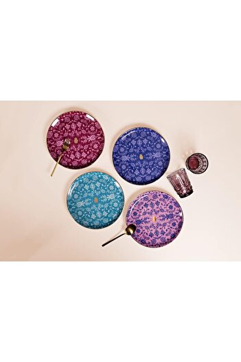 STOREMAX Goldwhirl Glamorous Dinner Set, 4 Pieces, Trendflash 467437