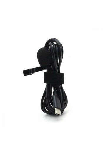 OEM USB-C clip-on lavalier microphone, 1.5 m cable
