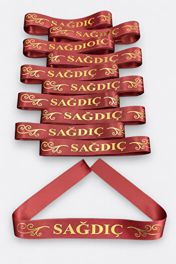 ZEYMERADE 1 Piece of Armband, Burgundy Groomsman Armband Ribbon Wristband, Wedding Bride Bachelorette Promise Henna Night
