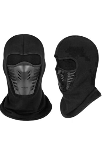 OEM Balaclava (fleece) for motorcycle, ATV and ski with protective mask, one size, black
