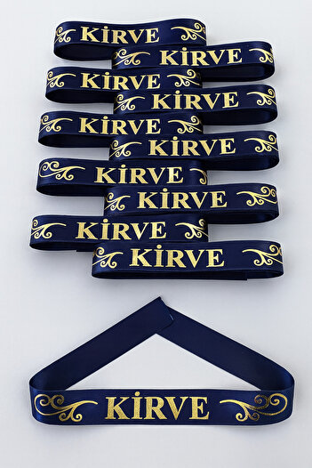 ZEYMERADE 1 Piece of Armband, Navy Blue Kirve Arm Ribbon Bracelet Band, Wedding Bride Bachelorette Promise Henna Circumcision