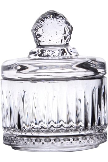 STOREMAX Luxury Mini Glass Sugar Bowl & Glass, Cut Glass Luxury Sugar Bowl 7.5Cm*9.2Cm - 06642 1088605