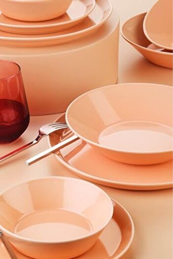 STOREMAX Forza 24 Piece Dinner Set for 6 People Melon Yellow 1088605