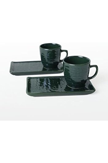 STOREMAX Emerald Coffee Presentation Set 4 Pieces for 2 People 1088605