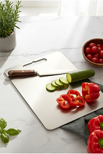 FH finehome Glory Stainless Steel Cutting Board 24X34Cm