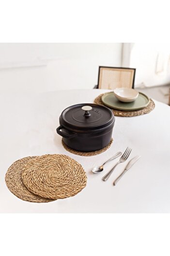 STOREMAX 2 Pieces Handmade Rope Braided Wicker |   2-Piece Wicker Pot and Teapot - Advantageous Package 1088605