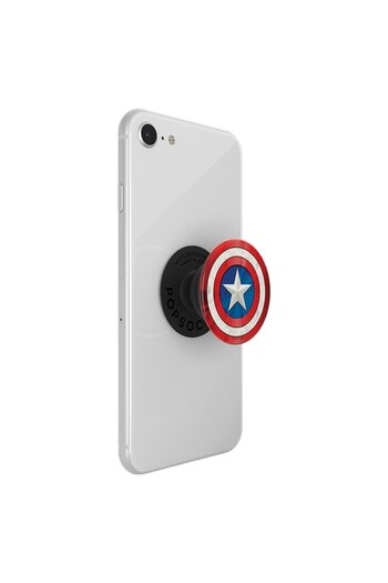 Popsockets Phone Holder - PopGrip I7, Polycarbonate, Captain America Shield