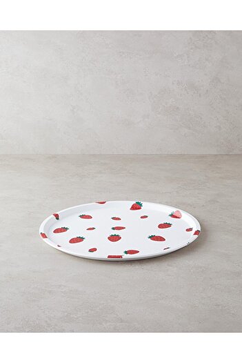 STOREMAX Goldwhirl Strawberries Plastic Tray White - Red, 36 X 30 X 10 cm Trendflash 467437