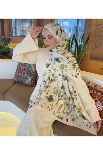 MODA Mineleşarp Autumn Color Tones Soft Pattern Transition Cotton Shawl