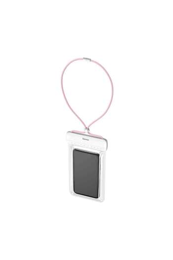 Baseus Universal Waterproof Phone Case, Pink/Transparent