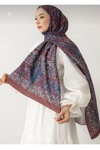 MODA Mineleşarp Retro Pattern Soft Scarf