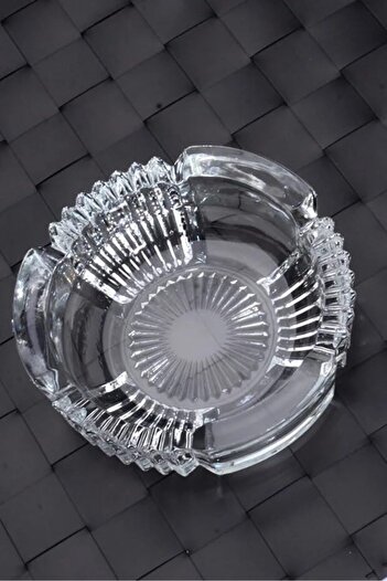 STOREMAX 2 Pieces Glass Luxury Ashtray - Ash Tray - Round Ash Tray 1088605