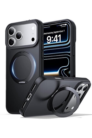 m.tk moveteck iPhone 17 Pro Max Case with Magsafe Ring 360 Rotatable Ring Stand Armor Matte Magnetic Cover