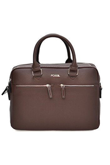 Fossil Unisex Vegan Leather Multi-Compartment Laptop Bag & Briefcase 65322