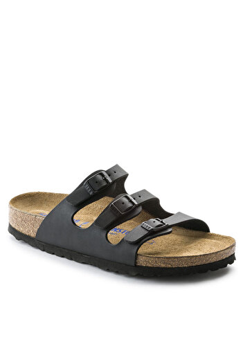 Birkenstock Florida Bf Genuine Leather Three Buckle Slippers