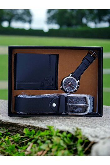 OEM Men's 3-piece set, watch, wallet and belt