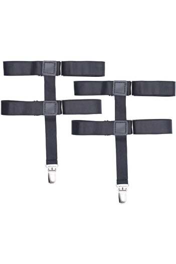 Generic Women Adjustable Thigh Garter Elastic Leg Garter with Clips – Punk Gothic