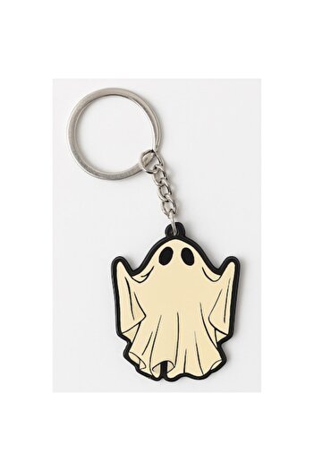OEM Breloc cu fantomă de Halloween, alb, 8,6 cm
