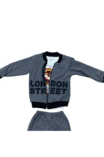 OEM 3-piece children's set, car Printed blouse, sweatshirt and pants