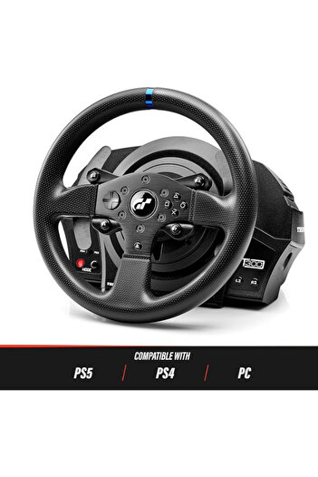 Thrustmaster T300 RS GT - مجموعة عجلة سباق عالية الأداء ودواسة لأجهزة الكمبيوتر الشخصية، وPS4، وPS5، وPS5 Pro