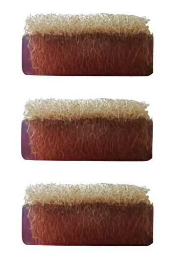 Dr.Dermalok Set of 3 Pumpkin Fiber Lavender Soap (Exfoliating Effect)