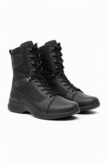 Zerenyus Verton Lace-up Casual Ανδρικές Στρατιωτικές Μπότες εξωτερικού χώρου Μαύρες