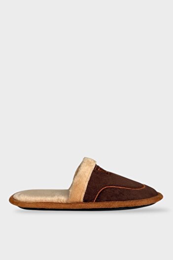 Liger Παντόφλες οικιακής χρήσης Unisex με αντιολισθητική σόλα από βελούδινο εσωτερικό ΚΑΦΕ