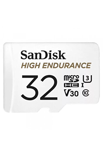 SanDisk Card Memorie microSDHC High Endurance, 32Gb, Clasa 10 / UHS-1 U3, Cu Adaptor SDSQQNR-032G-GN