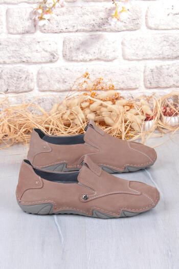 Mehmet Mete 42323 Nubuck Comfort Comfortable Flexible Genuine Leather Men's Shoes