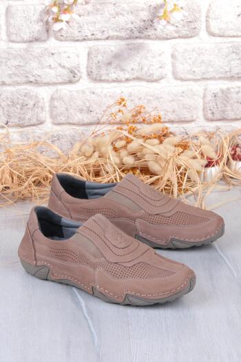 Mehmet Mete 42326 Nubuck Comfort Comfortable Flexible Genuine Leather Men's Shoes