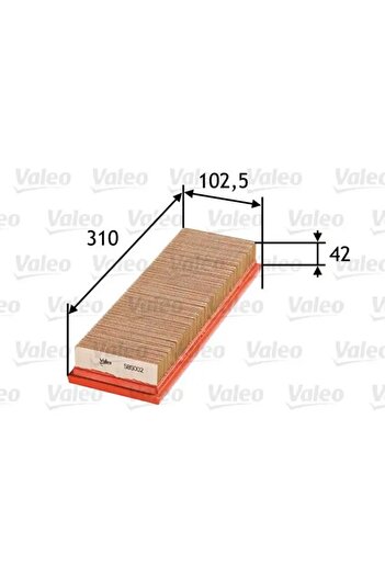 VALEO فلتر هواء 585002 1654600Q0A 1654600Q0C 1654600Q0F