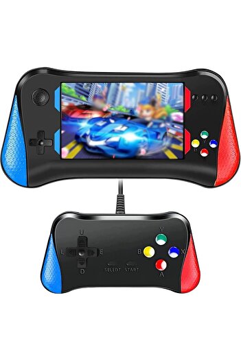 sgm -X7M Retro Handheld Game Console, 3.5" LCD, 500 Classic Games, 2 Players, TV Connect (Black)