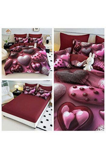 JOJO Premium fine cotton bed linen WITH ELASTIC – 5D range – 6 pieces 5DJE27