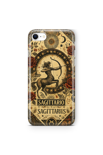 FLAMENKO iPhone Se 2020 / 2022 Sagittarius Pattern Transparent Phone Case