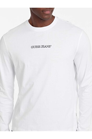 Guess Logo Embroidery Embroidered T-Shirt