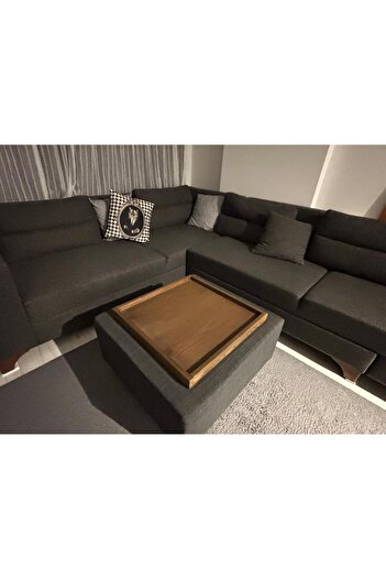 IŞIKLAR GRUP PUF TEPSİSİ - AHŞAP TEPSİ - ÇOK AMAÇLI TEPSİ