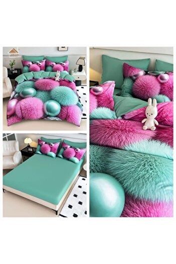 JOJO Premium fine cotton bed linen WITH ELASTIC – 5D range – 6 pieces 5DJE19