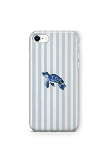 FLAMENKO iPhone Se 2020 / 2022 Sea Turtle Pattern Transparent Phone Case