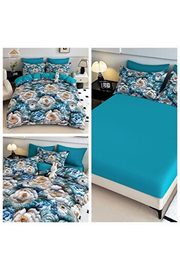 JOJO Premium fine cotton bed linen WITH ELASTIC – 5D range – 6 pieces 5DJE21