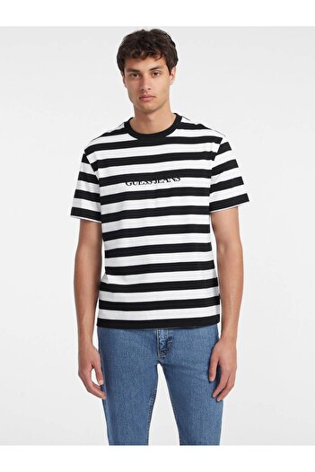 Guess Striped Logo T-Shirt