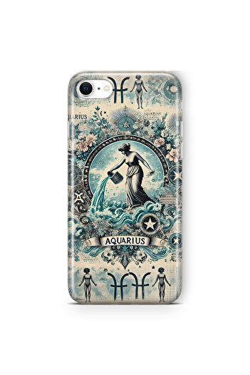 FLAMENKO iPhone Se 2020 / 2022 Aquarius Pattern Transparent Phone Case