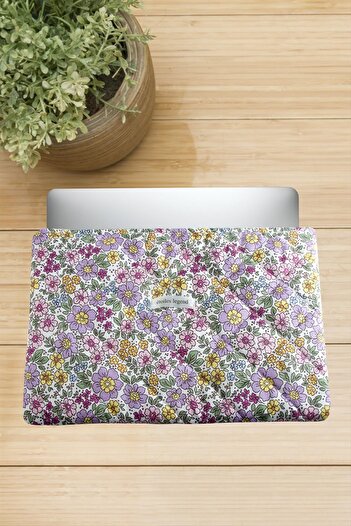Bijuteri Net Flower Patterned Labtop Computer Bag 13*14 Inch