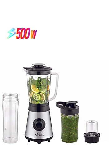Sinbo 4-piece Smoothie Blender 500 W SHB-3149 Black/Silver