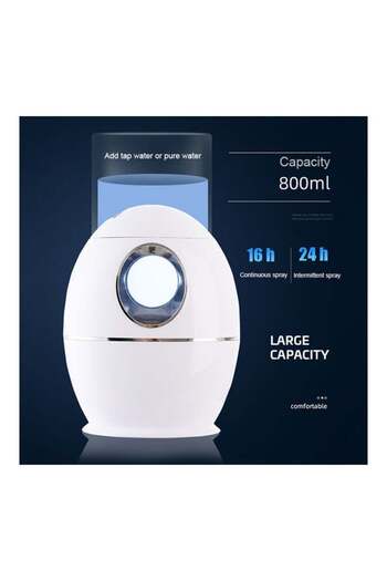 COOYA Cool Mist Air Humidifier with Night Light,Ultrasonic Aroma Essential Oil Diffuser for Home(White)
