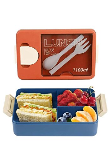 fulina Bento Box, 3 Compartment Lunch Box ,Leak Proof Lunch Containers With Sauce Container, Food Storage